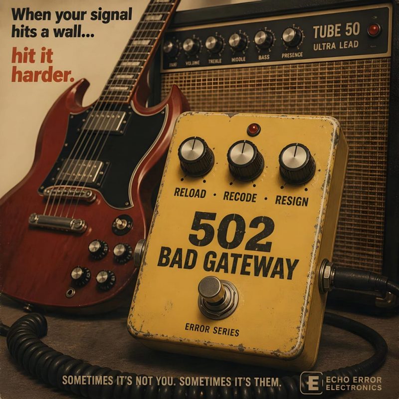 502 Bad Gateway pedal – You hit the wall and now it hits back